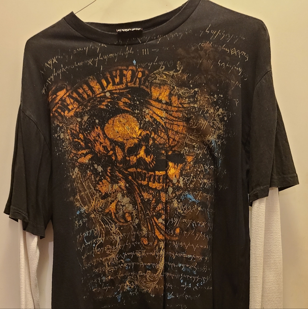 Miami ink black and white long sleeve shirt